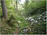 Rudno polje - Debeli vrh above Lipanca